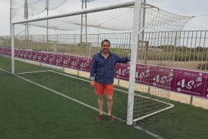 Juanjo Segura en el Complejo Deportivo de La Cañada.