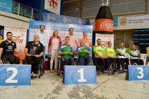 El podio del Palacio con los grandes campeones.