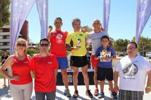 El podio de los campeones.