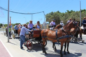 Paseo a caballo en la feria de El Ejido.