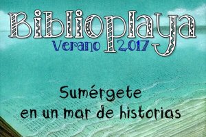 Detalle del cartel de la Biblioplaya.