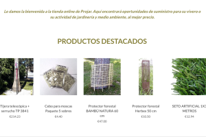 La propuesta digital de Grupo Projar incluye una tienda online con todo tipo de productos.