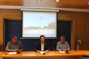 José Francisco Rivera, Francisco Góngora y José Andrés Cano durante la presentación del plan.