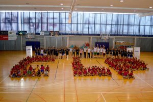 Juanjo Segura con los alumnos del Campus.
