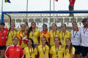 Selección Española de Balonmano Playa Juvenil.