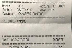 La cuenta en El Ensanche ascendía a 620,20 euros. / Policia Foral de Navarra (Twitter)