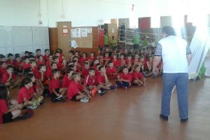 Antonio Torres dando clases de reglamento en el Campus del Rubí.