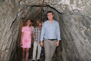Visita a los trabajos en la Torre de los Perdigones.