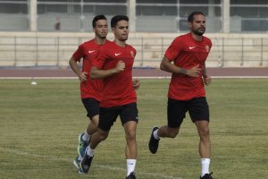 Fran Rodríguez llegó para firmar y entrenar.