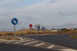 Peligroso cruce que une Vera con Cuevas del Almanzora.