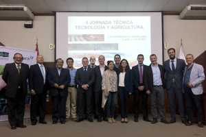 Los empresarios almerienses durante su visita al Perú