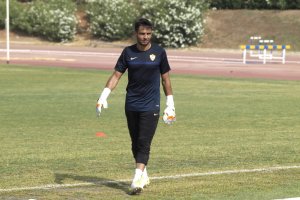 René Román en el entrenamiento.