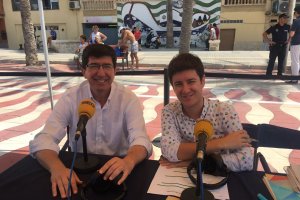 El portavoz de Ciudadanos, Juan Marín, fue entrevistado durante la emisión.