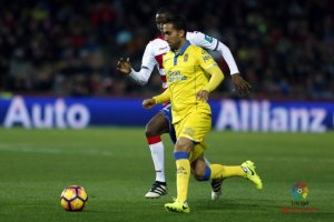 Montoro con la camiseta de Las Palmas.