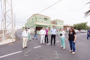 Visita del alcalde y los concejales a la zona.