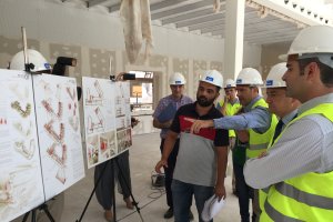 Visita a las obras de la nueva biblioteca municipal de Almería
