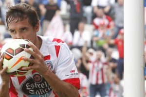 Pablo Caballero con el Lugo.