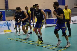 Ignacio calentando con Ibiza.