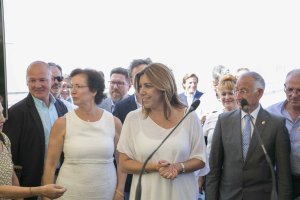 Joaquín Jiménez, Gracia Fernández, Susana Díaz, Gabriel Amat y Antonio Bonilla en el acto