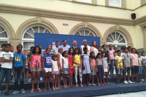 La recepción ha tenido lugar en Diputación esta mañana.