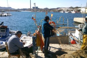 Trasmallo en el Puerto de Carboneras en una foto que se expone desde hoy en el Museo. (Foto: Sandra Poblet López)