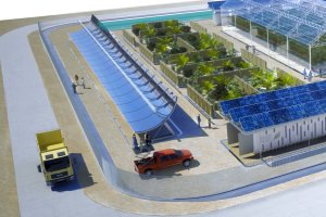 Proyecto de invernadero en Qatar. Fuente: Doha News.