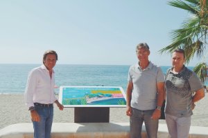 Presentación de la nueva cartelería sobre el arrecife de Posidonia.