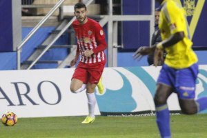 Javi Álamo en el Cádiz-Almería.