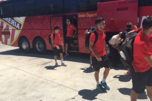 El equipo, a su llegada a Mijas.