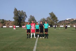 Morcillo como capitán del Almería.