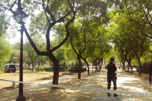 La zona ha sido acordonada por la Policía.