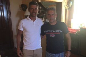 Salva Sevilla y Pepe Morales, este domingo.