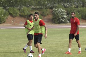 Iago Díaz en el campo Anexo.