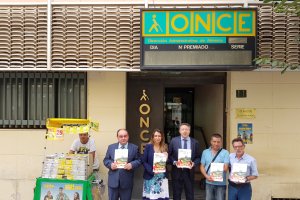 El director de la ONCE Almería, Pascual Gualda Alonso (izquierda), y el delegado territorial ONCE Andalucía, Ceuta y Melilla, Cristóbal Martínez Fern