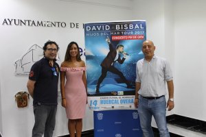 Presentación del concierto con Diego B. Bravo, Belén Martínez y Domingo Fernández.
