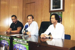 Presentación de la gala flamenca, ayer.