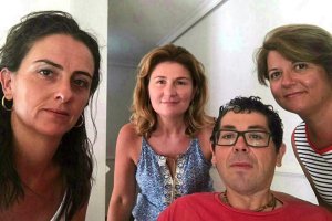 El paciente, Juan José Aguilera, con Aranzazu Martín, Rosalía Espinosa y Lourdes Ramos