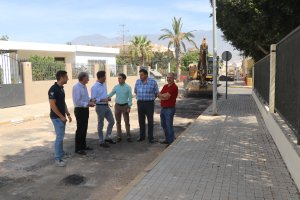 Visita al estado de las obras en la Avenida América.