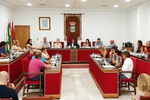 Imagen del último pleno ordinario celebrado en Adra.