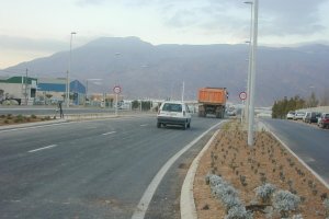 Carretera de Almerimar a El Ejido.