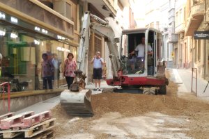 Obras en la calle Regocijos