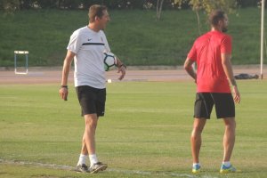 Ramis en el entrenamiento del lunes por la tarde.