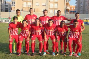 El once del Almería en Águilas.