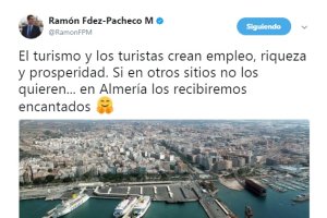 Captura del comentario compartido en sus redes sociales por el alcalde.