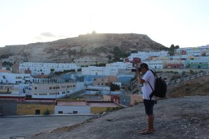 Un alumno durante el taller