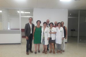 Visita de la Delegada y el Consejero al Hospital de La Inmaculada.