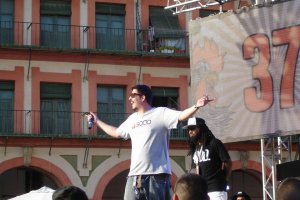 Coletiyas durante la RedBull Batalla de los Gallos celebrada en Córdoba en 2015.