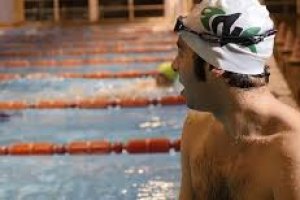 Tejada en la piscina.