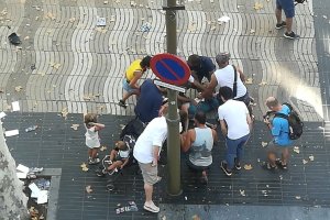 Imagen del atentado compartida en Twiter por @IsaAranjuez