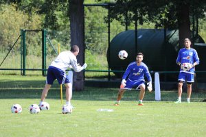Álvaro trabajando en un entrenamiento.